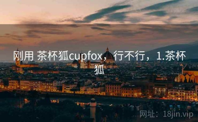 刚用 茶杯狐cupfox，行不行，1.茶杯狐