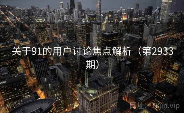 关于91的用户讨论焦点解析（第2933期）