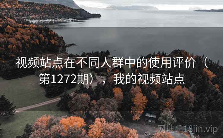 视频站点在不同人群中的使用评价（第1272期），我的视频站点