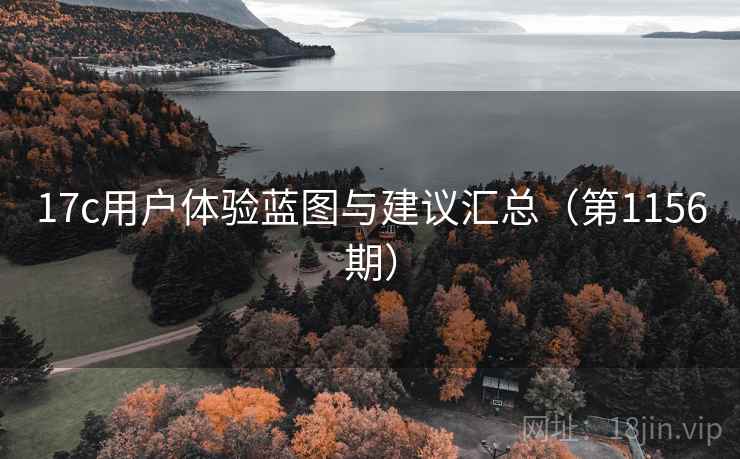 17c用户体验蓝图与建议汇总(第1156期) 17c用户体验蓝图与建议汇总(第1156期)